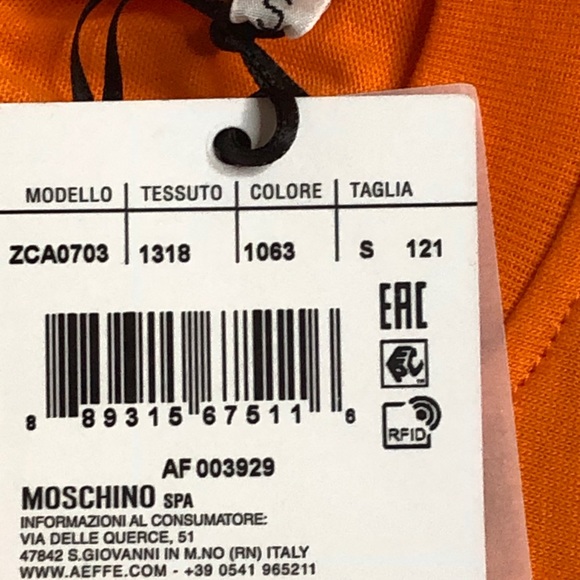 Moschino Palace Skateboards Mens Size Small Designer T-Shirt - Picture 5 of 6